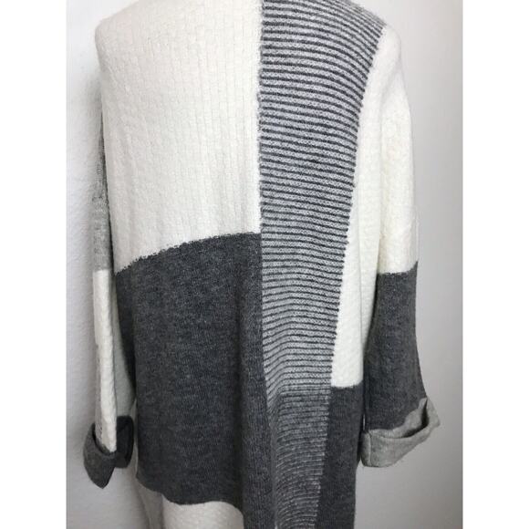 Topshop Cardigan Sweater Open Front Print Stretch Knit - Picture 10 of 12